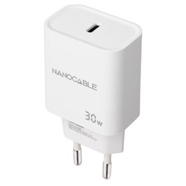 Nanocable Cargador de Pared USB-C PD 30W Blanco 10.10.2009